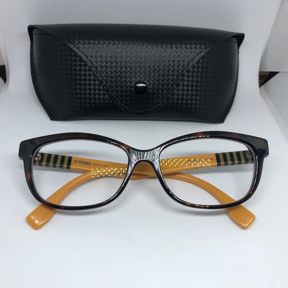 Fendi Eyeglasses(Frame) FF 0015 -7TU Shiny Havana